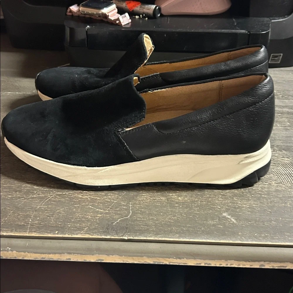 Naturalizer Selah Black Leather‎ Slip-On Shoes Womens 9